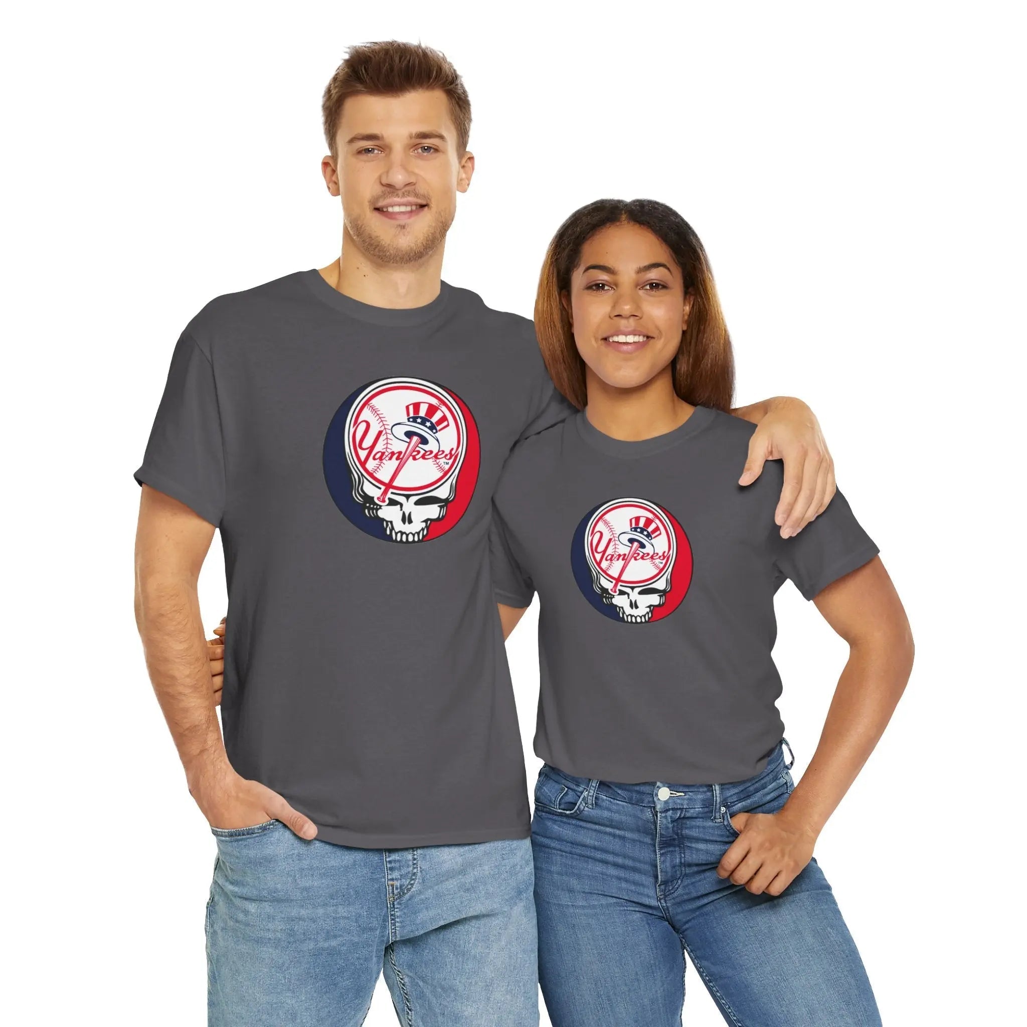New York Yankees Logo Stealie Grateful Dead T-Shirt