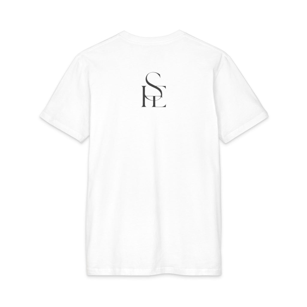 Men's Tee • Small Chest Seal & Back Initials Graphic