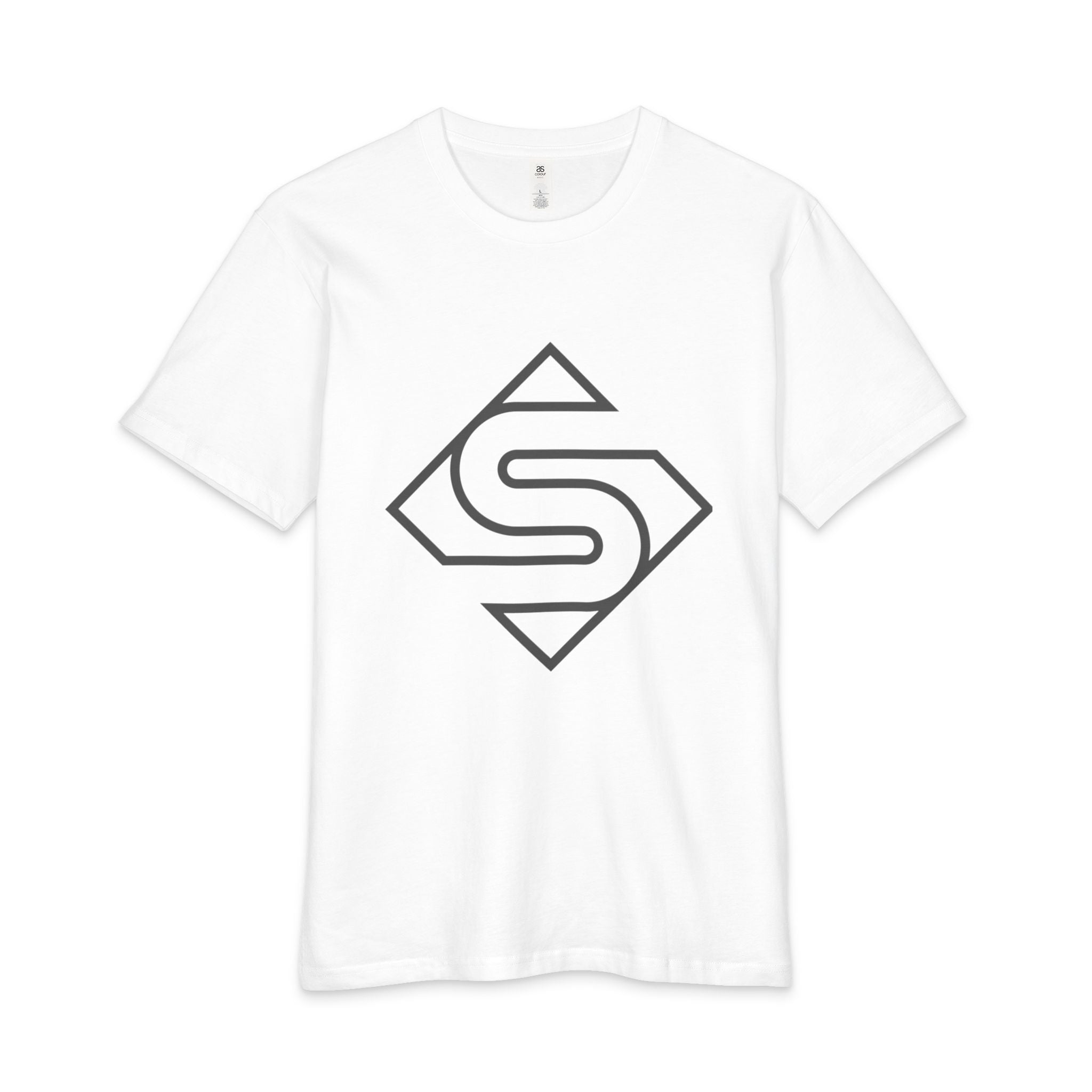Superman S Logo Minimalist Men's Tee — Monochrome Retro Hero Emblem Shirt