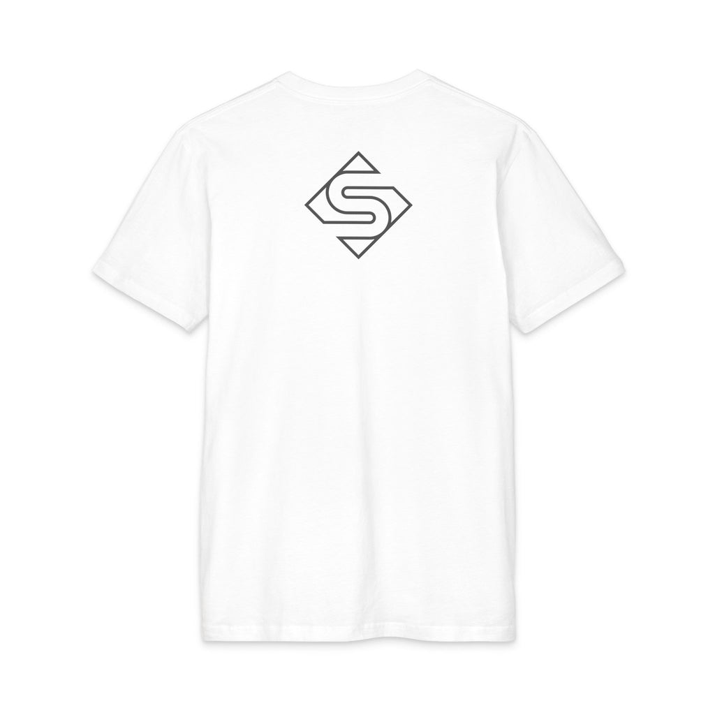 Navy Veteran Seal Tee — Small Chest Emblem, Back Monogram T-Shirt