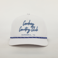 Cursive Roped Hat White