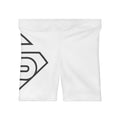 Minimalist Super S Logo Women's Biker Shorts - White Graphic Activewear