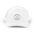 Shelli Shelli Retro Trucker Hat — Vintage Crossed Oars Patch Cap
