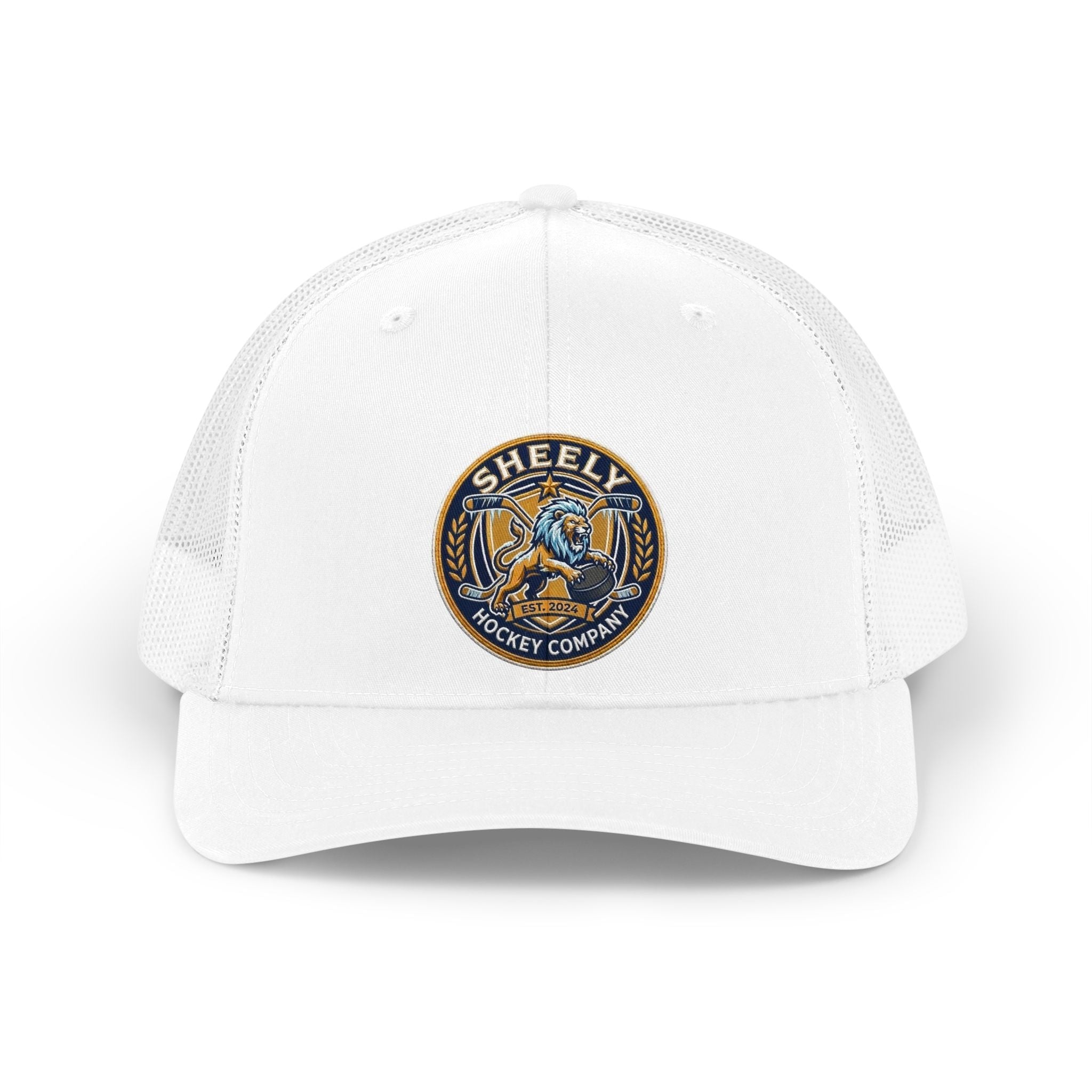 Retro Trucker Hat — Vintage Shell Hockey Patch Cap