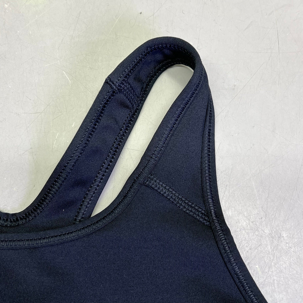NIKE Swoosh Logo Dri-Fit Sports Bra Women's Sz S Black/White (Pre-Owned)