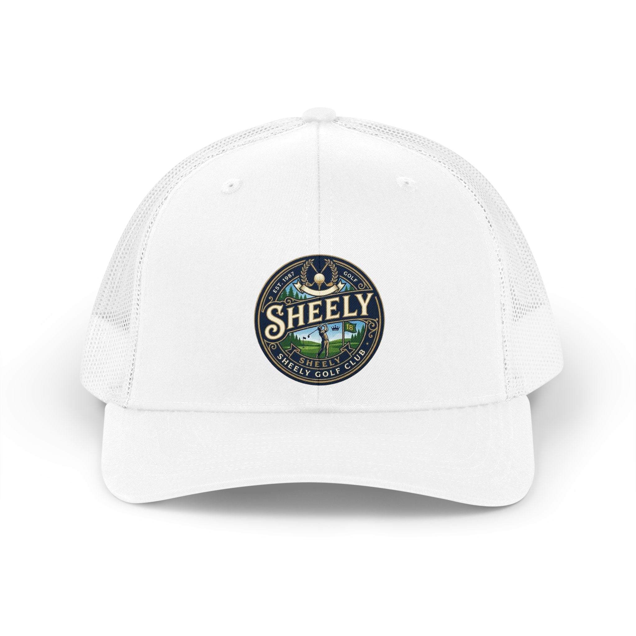 Retro Trucker Hat - 'Sheely' Vintage Outdoor Patch Cap
