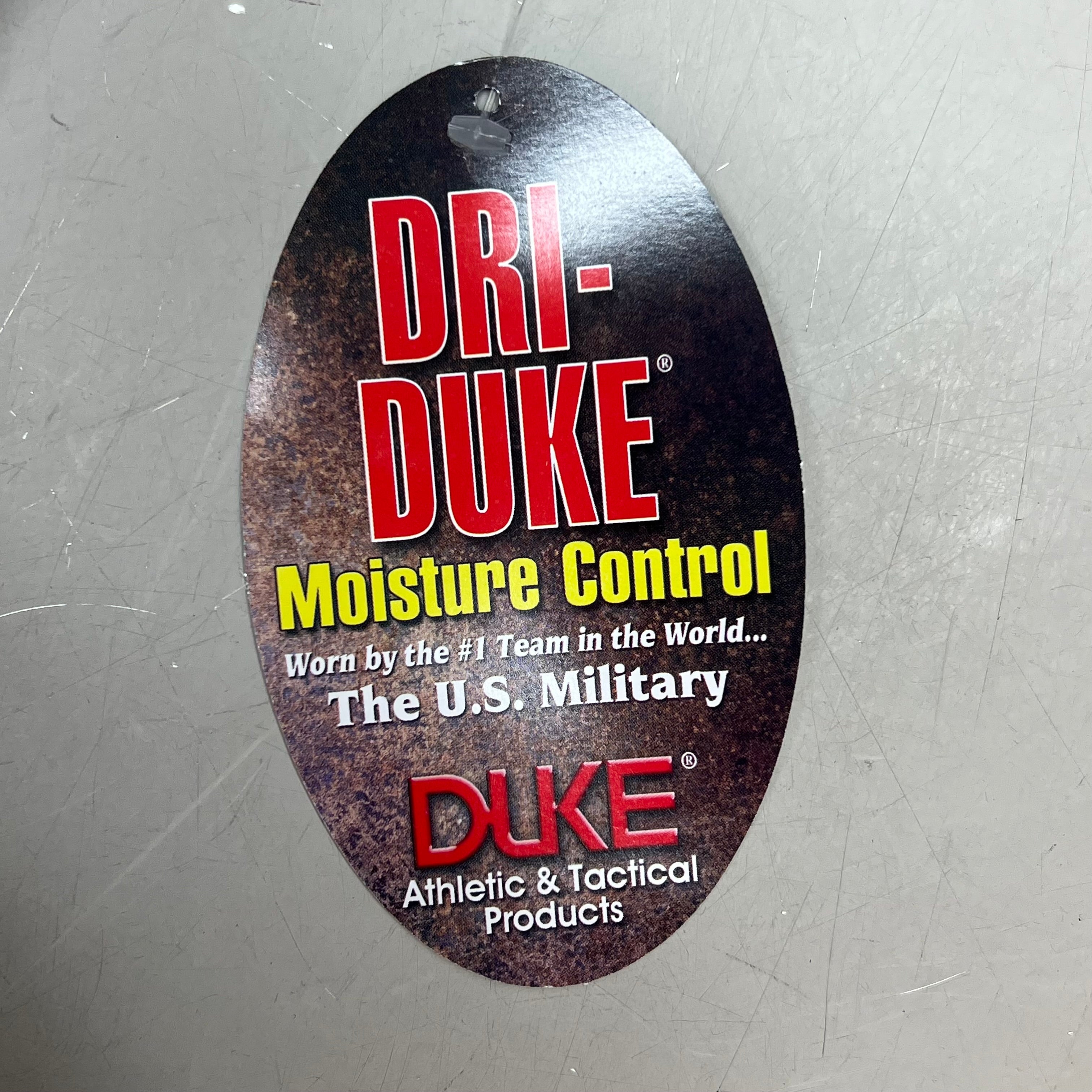 DUKE DRI Nylon/Spandex Tight Fit Military T-Shirt Men's Sz L Coyote Tan T45499BG