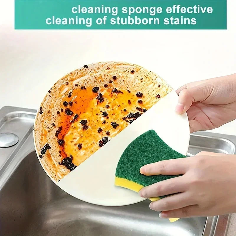 Kitchen Dishwashing Soft Absorbent Sponge Cleaning Rub Pot Rust Scouring