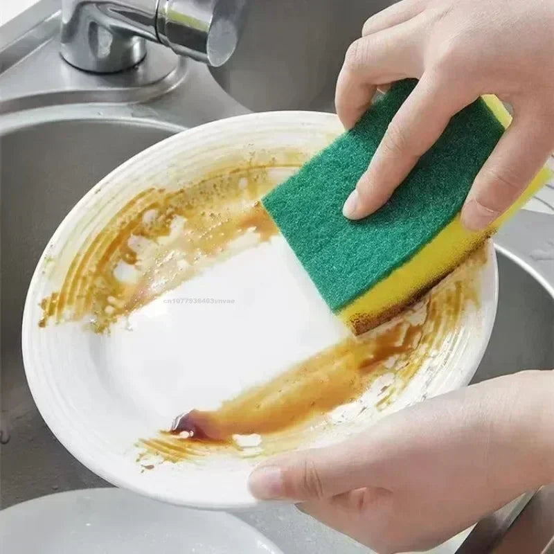 Kitchen Dishwashing Soft Absorbent Sponge Cleaning Rub Pot Rust Scouring