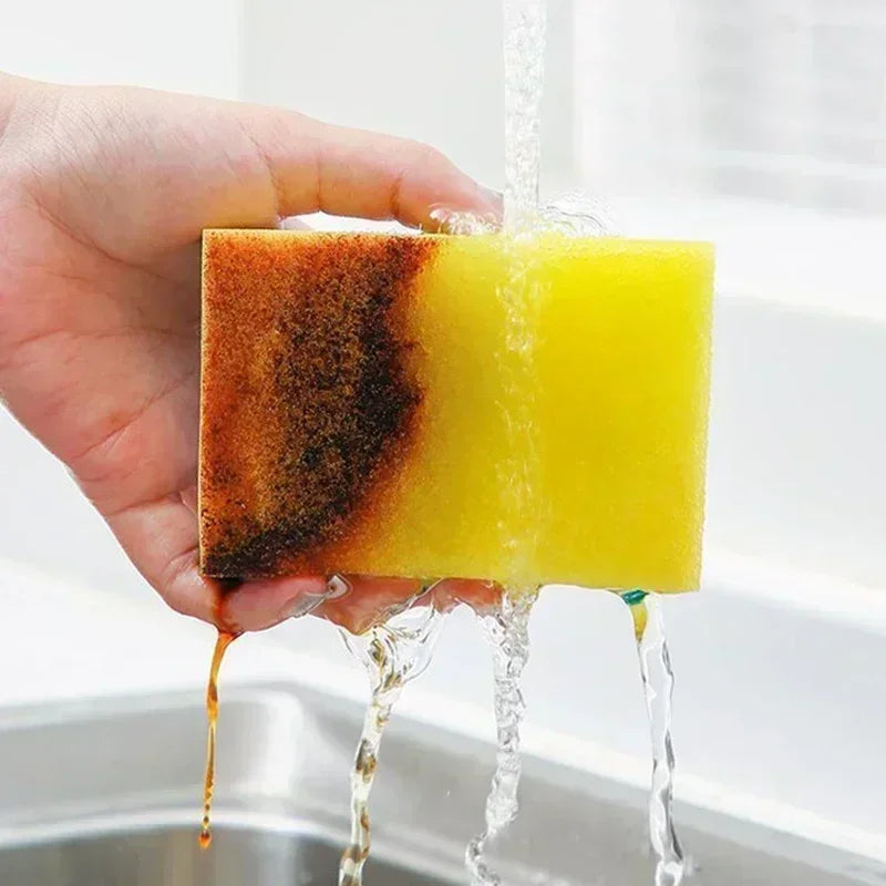 Kitchen Dishwashing Soft Absorbent Sponge Cleaning Rub Pot Rust Scouring
