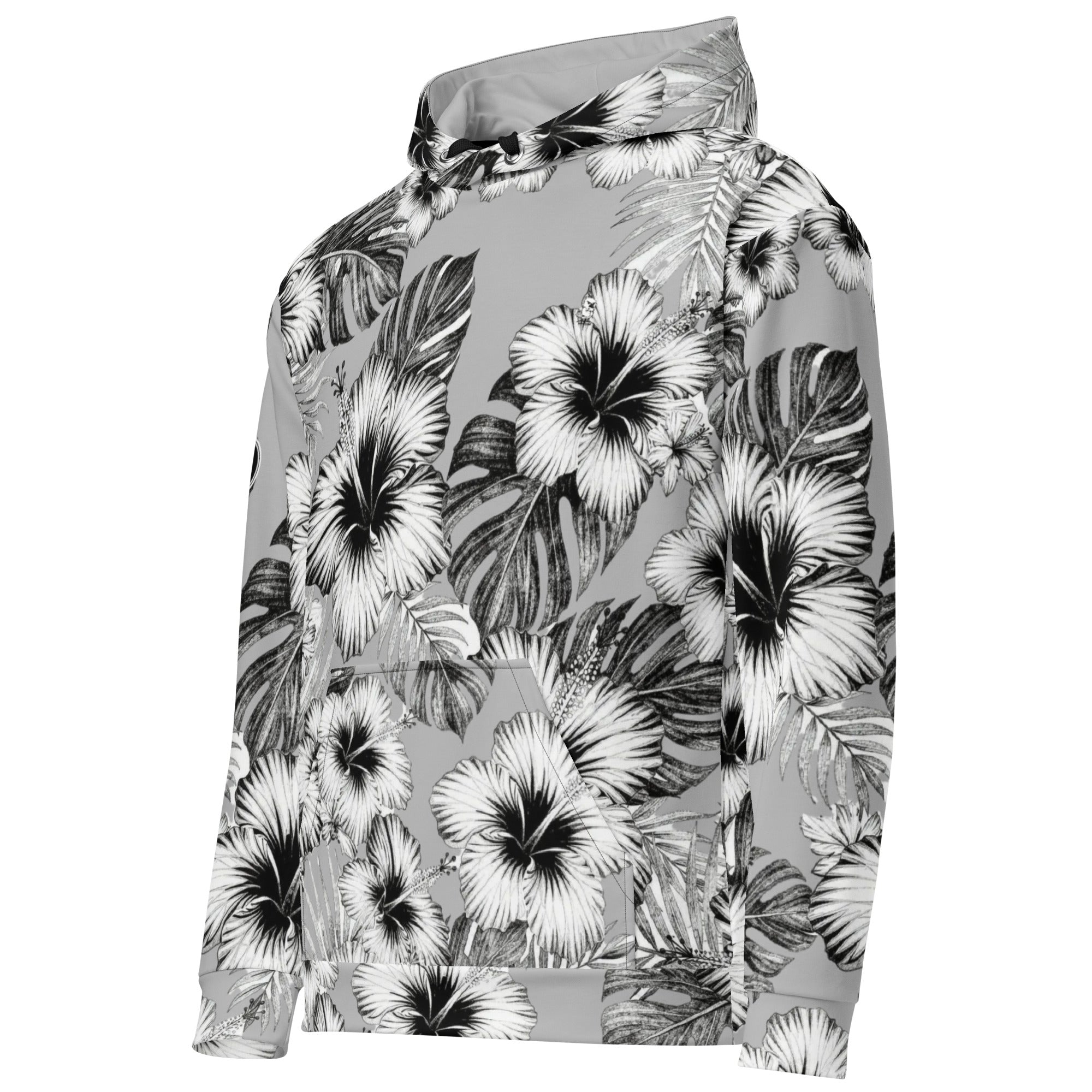 Patikil Hawaiian Hibiscus Golf Hoodie - Premium Brushed Fleece