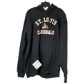 New Nike Dri-Fit St Louis Cardinals Baseball Mens XL Black Hoodie w Front Pocket