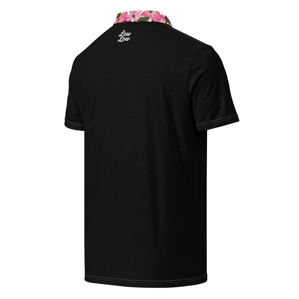 Limited Edition: Pink Dogwood (black)| Polo Shirt (slim fit)